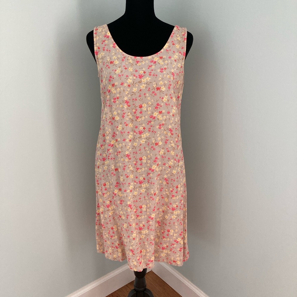 Josephine Chaus Petite Vintage 1990s Floral Tank Style One of a Kind Sundress 8P